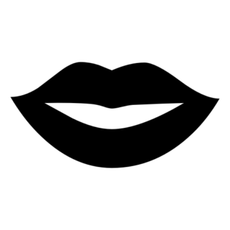 Kiss Lips Decal (Black)